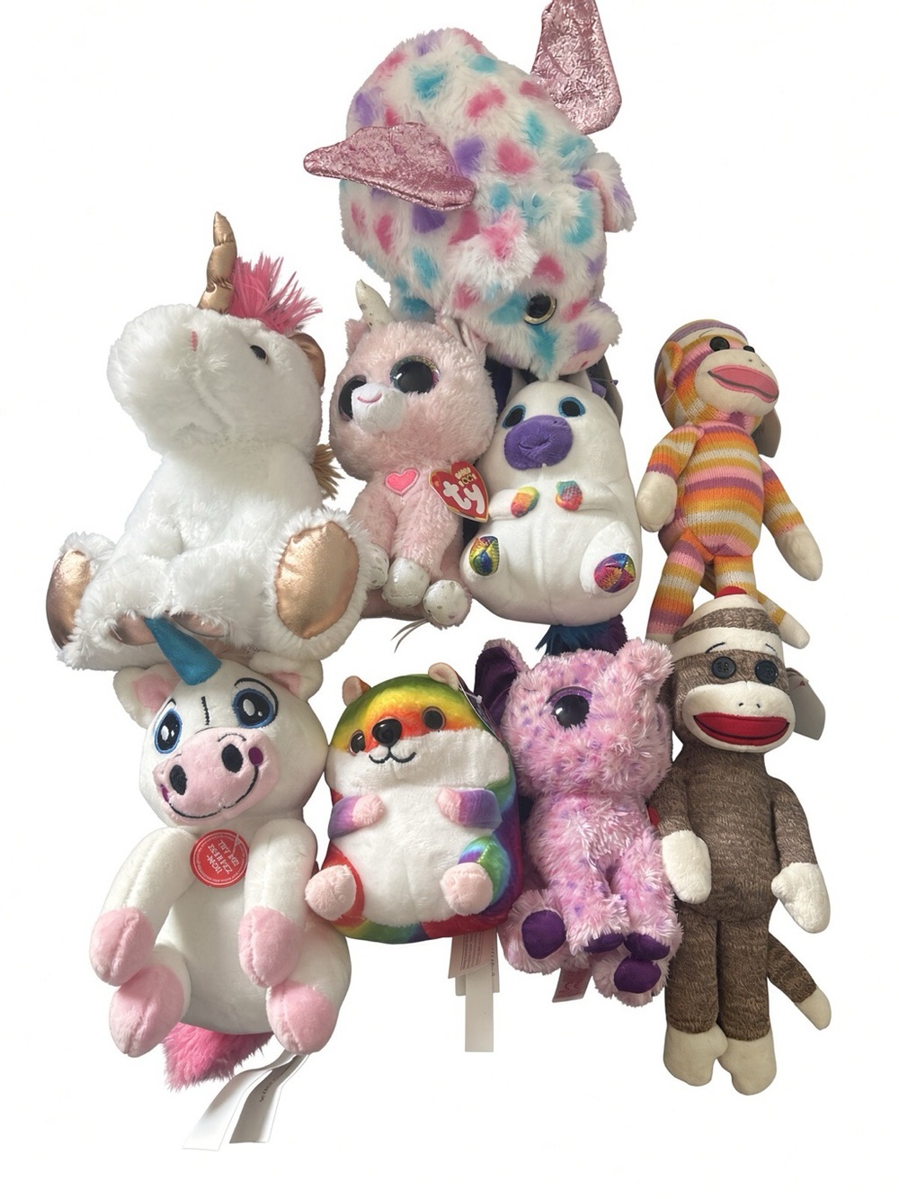 Plush Toy Bundle — 9 Pieces